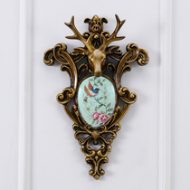  Deer head decoration Living room wall hanging European American room background wall wall decoration Creative wall wall decoration pendant