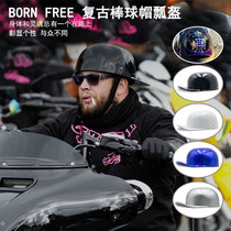 Spot Harley Indian retro baseball cap Half armor RA Vespa Screwup Helmet Teething personality Ladle Helmet