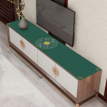 New Chinese TV cabinet tablecloth waterproof and oil-proof disposable leather table mat dustproof Chinese style shoe cabinet cupboard table mat