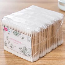 Double head wooden stick cotton swab sterile cotton swab cotton ball cleaning cotton cotton cotton stick 100 per pack