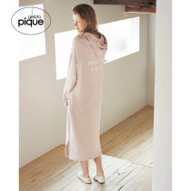 Gelato pique21 autumn winter new womens nightdress solid color hooded letter long skirt outside wearing PWCO215343