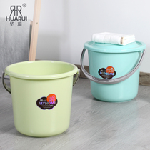 European household bucket thickened plastic bucket Large car wash washing bucket Foot bath storage bucket two-piece set