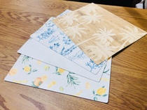 NITORI Nidali new antibacterial PVC placemat Japanese seaweed imitation leather placemat insulation mat Western table mat