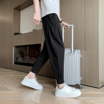 Magic Sticker Pants Mens Summer Casual Pants Mens Thin 90% Pants Trendy 100 Hitch a handsome pair of pants Western pants