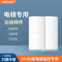 MERCURY Mercury Elevator dedicated wireless network bridge suit 1 pair point-to-point indoor monitoring group network 30-layer 60-layer elevator monitoring transmission 5G high speed