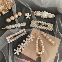 South Korea Ins Net Red Pearl Clip Hair Clip Headwear Woman Cute Day Ensemble Side Clip Top Clip Liu Haiclip Hairpin