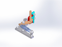 Locking device mechanism 3D model drawing STEP format