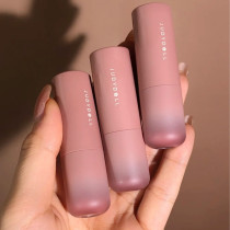 juduo orange flower tube lipstick lipstick brush ice cream tea color lip glaze peach cinnamon yellow skin 712