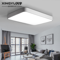 Modern simple living room lamp rectangular IKEA led ceiling lamp remote control bedroom lighting creative personality warm