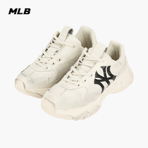 MLB official mens and womens dad shoes Tanabata couple increased thick-soled white shoes dirty shoes 21 autumn SHC7