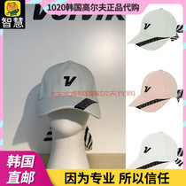 South Korea Volvik Golf Hat 21 Autumn golf Women's Bow Striped Label Sunshade Hat