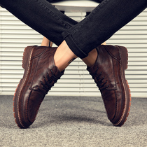 Tide Cards Autumn Winter High Help Martin Boots Male Yinglun Wind boots for short boots 100 hitch for men Gardown casual leather shoes man