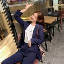 South Korea Spring Summer Thin New Suit Suit Womens Korean Version Casual English Breeze Professional Dress Lady West Suit Two Sets