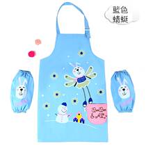 Children apron waterproof paint coat zhong da tong summer painting antifouling clothing children round boys and baby gown