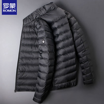 Romon Romon Duvet Clothing Mens Thin Autumn Winter Fashion Trends Youth Men Light Slim Down Jacket Man