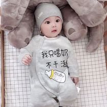 Baby onesie season men and women baby rompers newborn clothes children heating room new long-sleeved pajamas