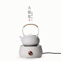 Daceramic Hall button remote control electric ceramic furnace Japanese kung fu tea pot white pot cooking teapot high power tea oven