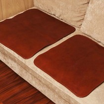 Olinding to make head floor Buffalo leather sofa cushion Chinese style minimalist modern living room chair cushion upscale genuine leather red wood cushion