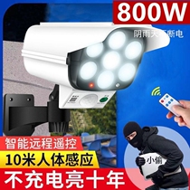 Solar garden lights human body induction outdoor yard lights home simulation monitoring camera charging lighting street lights