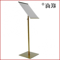 Sub Advertising Display Price Type Poster Rack Tshelf Pop Paper Clip Ground Table Bracket Small a3 Stainless Steel