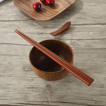 Natural Indonesian iron wood Japanese chopsticks pointed solid wood chopsticks home creative wooden chopsticks Japanese kitchen tableware