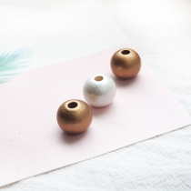12mm Dreams Tennis Diy Wood Beads Accessories Vini Wood Geometric Pendant Loose Beads Handmade String Beads