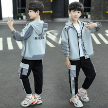 Childrens clothing boys autumn suit 2020 new spring and autumn 8 middle and big children 9 boys Korean version of foreign style 12-year-old tide clothes