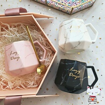 Send girlfriend cup Romantic creative love couple cup Couple cup Coffee cup Creative cup Milk cup