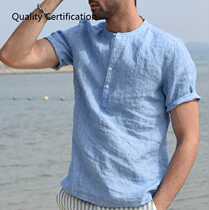 Short Sleeve Retro Shirts Tops Beach Streetwear Soft Shirts