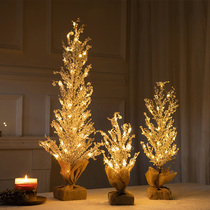 Christmas mini small Christmas Tree luminous desktop ornaments Household small Christmas Tree decoration Christmas decorations