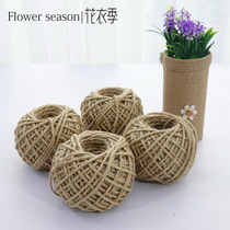 Flower Season Flower Gift Box Packaging Retro Hemp Rope Flower Bouquet Flower Supplies Material Handmade DIY Rope