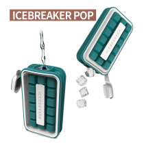 Danish ICEBREAKER POP creative home ice grid mold silicone food grade sealed Ice Box large