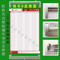 Welfare Lottery Happy 8 Tendency Chart Cycle Rolling Without Border version upper and lower aluminum alloy bearings New set