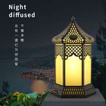 Lilun European style outdoor column lamp garden lamp wall villa garden landscape column gate LED waterproof custom