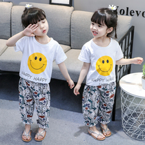 Female baby Foreign summer clothes 0 1 year old baby 5 summer trousers set 3 Girls 2 female treasure summer 4 children clothes