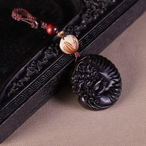  Ebony Arowana keychain pendant pendant Hand carved animal handle crafts men and women play gifts