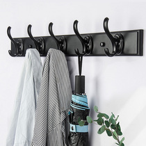 Clothes entry door opening door rear cloak hook perforated wall bedroom hanging clothes hook wall-mounted wall solid wood hanging hanger