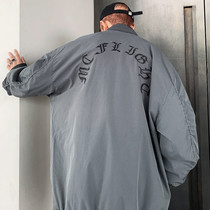 Tide brand ins baseball uniform men loose embroidery bomber jacket spring and autumn 2021 Hong Kong style handwear jacket