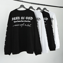 FEAR OF GOD co-name Maxfield trend loose round neck retro long sleeve base shirt fog High Street Tide brand
