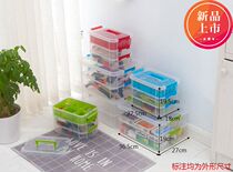 Household extra-large medicine box multi-layer transparent plastic medicine sorting box nail polish glue storage sorting box