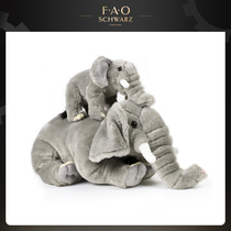 FAO Childrens doll Baby Elephant Plush toy Cute animal Baby gift Child pillow Girl soothing doll