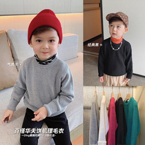 Chen Chen mother baby Autumn Sweater boys sweater tide new Korean childrens pullover coat foreign air base shirt