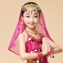 June 1 childrens Indian dance headdress belly dance veil dance dance performance props kindergarten stage accessories promotion