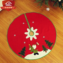 Christmas decorations Fabric three-dimensional tree skirt Christmas Tree bottom accessories Round carpet mat fence