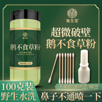 Goose No Grass Powder Wild Fresh Traditional Chinese Herbal Medicine Goose without Powder Ultrafine Sundry Drip Nasal Fluid 100 gr 10g