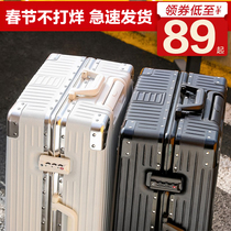 Student pull bar box woman 24 inch sturdy and durable small suitcase ins net red new password 2020 leather case man