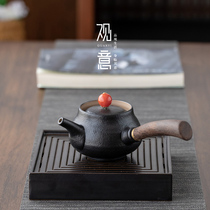 View the Zen wind side put the pot ceramic tea filter pot Japanese office kung fu tea set personality small teapot