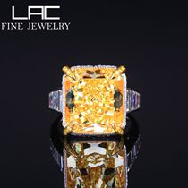 LAC Advanced Jewelry Natural Luxury Yellow Diamond Jewellery Yellow Diamond Ring Collection Zhen Pints Diamond Ring Gift