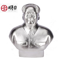  Tomorrows 999-foot silver Chairman Mao bust head decoration Sterling silver Mao Zedong portrait souvenir gift