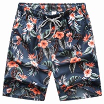 Thailand travel loose size tide beach pants men quick dry Sanya swimming trunks 5 points short pants island holiday